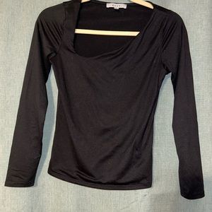 Small black cotton long sleeve shirt
